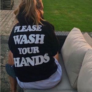 please wash your hands Talentless Hoodie, size M